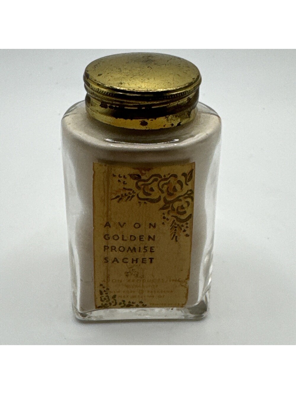 Vintage Avon Golden Promise Sachet Powder 1940s 1950s